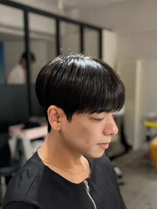 ショート パーマ メンズ 韓国メンズヘア/ ダウンパーマ/歩夢のヘアスタイル