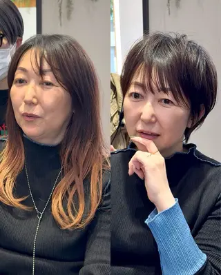 ショート カラー 西山 友哉のヘアスタイル