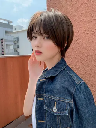 ショート 縮毛矯正/ショート/ レイヤー/畑中正敏のヘアスタイル