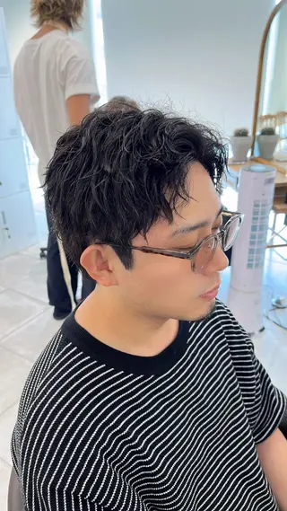 ショート パーマ メンズ 🏆メンズヘア特化 🥇代表りんぺーのヘアスタイル
