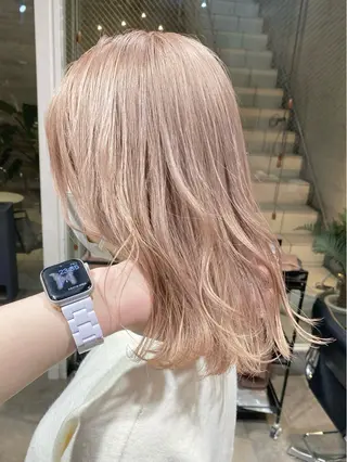 ミディアム カラー 平成ギャル×韓国 mix💖MIKUのヘアスタイル