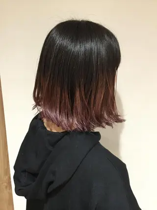 ショート カラー AMI Hair  supply所属・髪質改善カラー 韓国風レイヤーのヘアスタイル