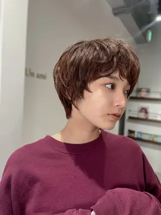 ショート Un ami  omotesando所属・Mon/ショート/パ ーマのヘアスタイル