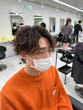 ショート カラー パーマ メンズ 【メンズサロン】 BLUCK 横浜のヘアスタイル