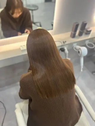 セミロング 髪質改善ｶﾗｰ🥣 ayaka🤎のヘアスタイル