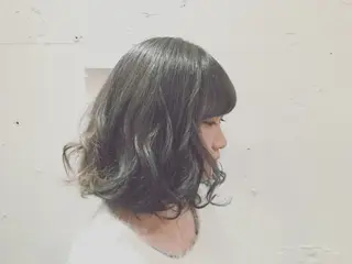 ショート ミディアム セミロング カラー てんま さやかのヘアスタイル