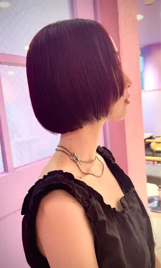 ショート 紙屋町ショート /ボブ　パーマ河内蓮のヘアスタイル