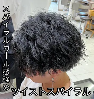 パーマ メンズ 【メンズパーマ✨️ フェザーパーマ】岩城のヘアスタイル