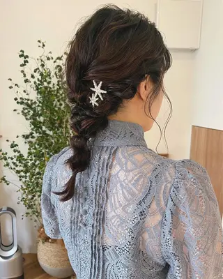 ミディアム ヘアアレンジ 西山 紗耶香🪽 透明感カラー/ボブのヘアスタイル