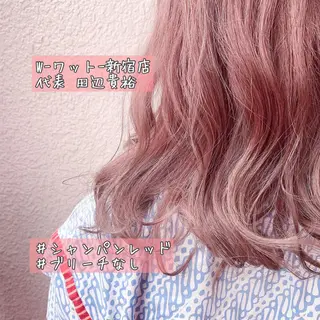 ミディアム カラー パーマ ヘアアレンジ メンズ ワット 原宿のヘアスタイル