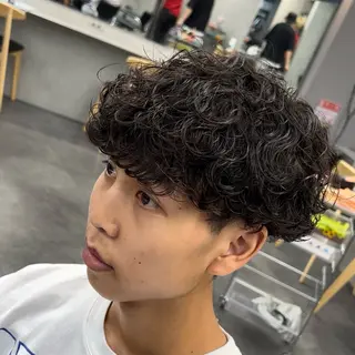 ショート パーマ メンズ 松下 友希 【fifth】のヘアスタイル