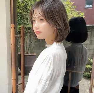 ミディアム amie新小岩 misakiのヘアスタイル