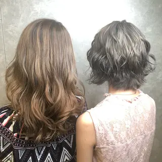 セミロング カラー メンズ 吹田 駿 髪質改善縮毛矯正のヘアスタイル