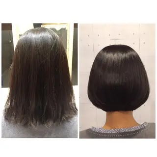 ショート カラー 韓・中華美女ヘア 🇰🇷×🇨🇳のヘアスタイル