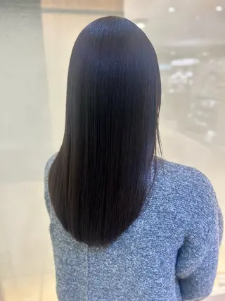 セミロング パーマ 髪質改善/縮毛矯正 ササキナツミのヘアスタイル