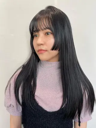 ロング カラー 脇野 茉優のヘアスタイル