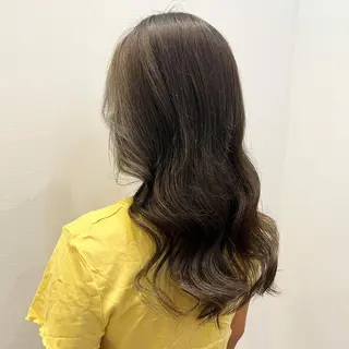 セミロング カラー パーマ ヘアアレンジ メンズ キッズ ネイル マツエク・マツパ アイブロウ HIROKO / 透明感暖色カラー🎀のヘアスタイル