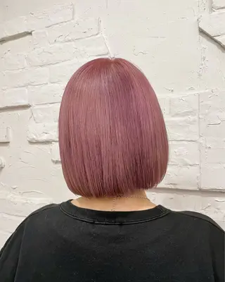 ショート カラー 【ピンク/韓国ヘア/ ヘアセット】亜海のヘアスタイル