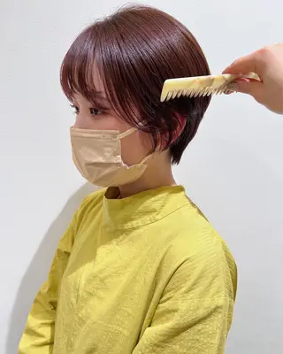 ショート カラー 淺井 捺央のヘアスタイル