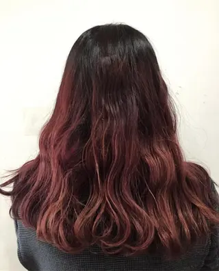 ロング カラー 脱白髪染め美容師 竹内涼乃のヘアスタイル