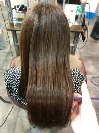 ロング カラー 韓国ヘア/レイヤー/ 暖色カラー/ Aiのヘアスタイル