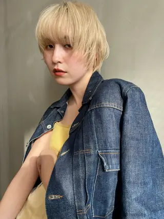 ショート カラー ショート/ボブ/ 心斎橋/宮脇美奈のヘアスタイル