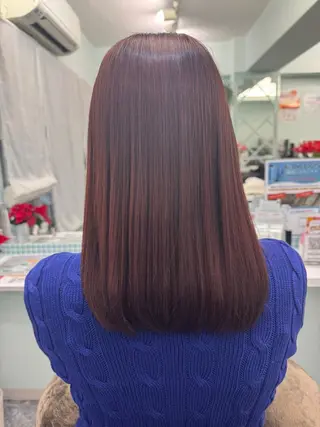 セミロング カラー専門店 しゅりのヘアスタイル