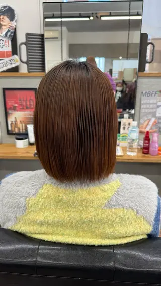 ショート 小島 咲音/艶カラー /酸性ストレートのヘアスタイル