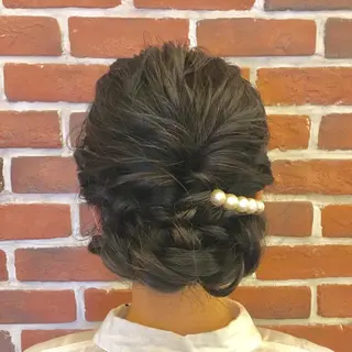 セミロング ヘアアレンジ さかい なつみのヘアスタイル