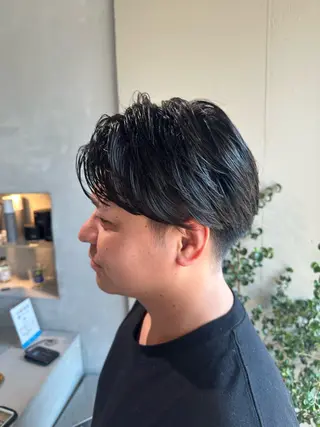 パーマ メンズ 加納 孝也のヘアスタイル