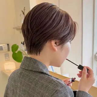 ショート カラー Yurika🕯️ 透明感カラー/ボブのヘアスタイル