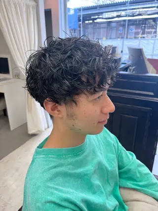 ショート パーマ メンズ Crescere所属・小島 凜のヘアスタイル