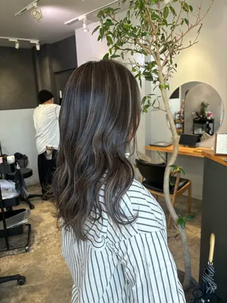 セミロング カラー 🐼 こゆきのヘアスタイル