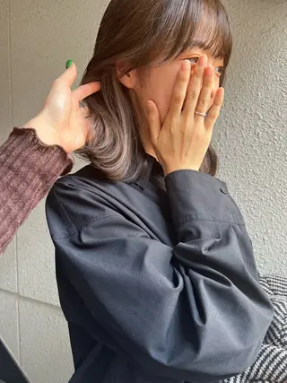 ミディアム カラー カラーパティシエ facce🌼ikoのヘアスタイル