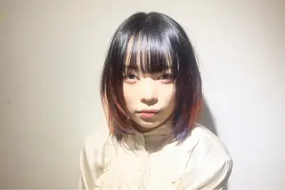 ミディアム カラー MIRUCO by KURAKU所属・マキシ ヤスアキのヘアスタイル