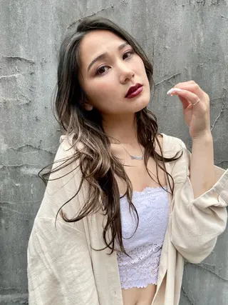 ロング カラー 髪質改善/縮毛矯正 ツヤ髪🩷さつきのヘアスタイル