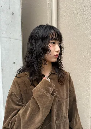 ロング パーマ souko.所属・葵 音のヘアスタイル