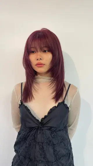 セミロング カラー Seeknext // Rukaのヘアスタイル