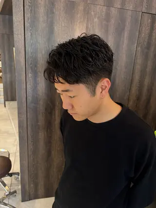 ショート メンズパーマ/ 上原琉介のヘアスタイル