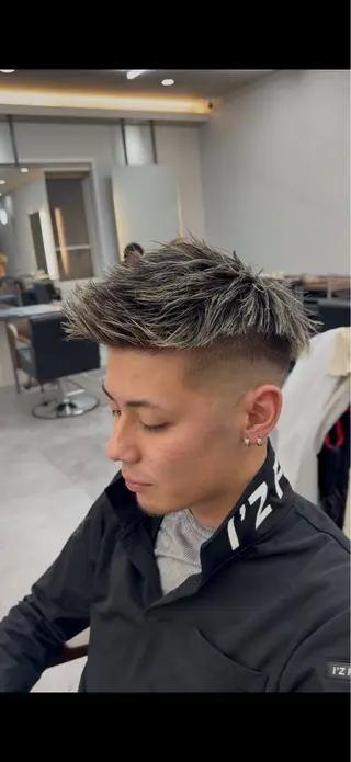 カラー メンズ riens harutoのヘアスタイル