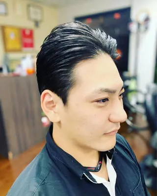 ショート メンズ 銀座バルビエグラン 角田雅樹（夜限定）のヘアスタイル