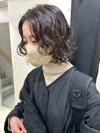 ショート パーマ 銀座No.1髪質改善 縮毛矯正/本木のヘアスタイル