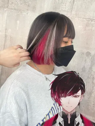 カラー _WHITE 浜松 店長 もえかのヘアスタイル