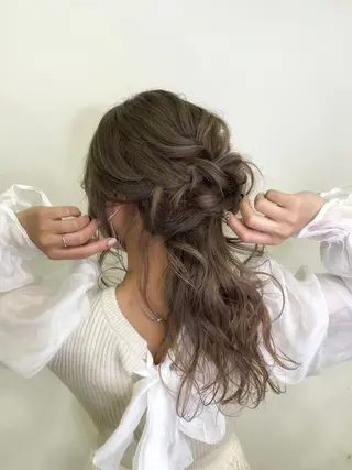 セミロング 韓国ハイトーン🦋 hikariのヘアスタイル