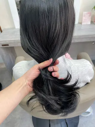 セミロング 韓国風パーマ/ヘア セット/店長みづきのヘアスタイル