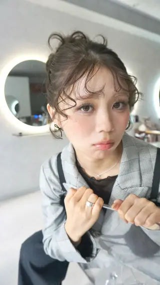 ヘアアレンジ 梅田カラーモデル/ ヘアセット/みさきのヘアスタイル