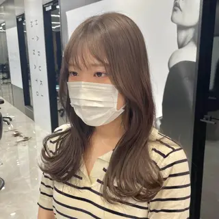 ロング カラー ヘアアレンジ HARUKI MINATO Japan SENDAI所属・🌈【透明感・韓国 ヘア】がっきー🌈のヘアスタイル