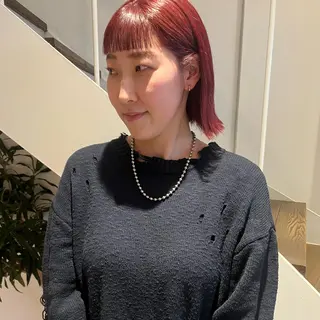 ショート ボブ/透明感カラー /坂口恵梨子のヘアスタイル