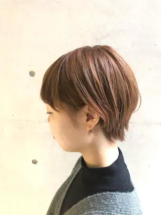 ショート カラー Jewel  Box   西梅田店所属・髪質改善サロン 梅田/ヨナミネのヘアスタイル