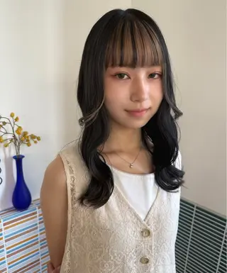 セミロング カラー特化/ブリーチ 梅田中崎町/あかりのヘアスタイル